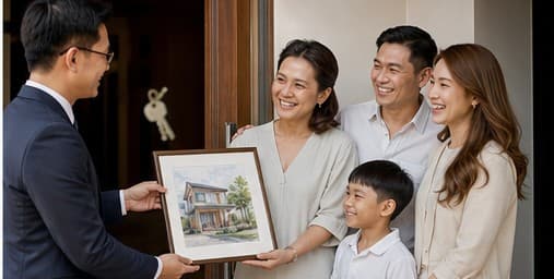 The Day They Receive Their First Home.